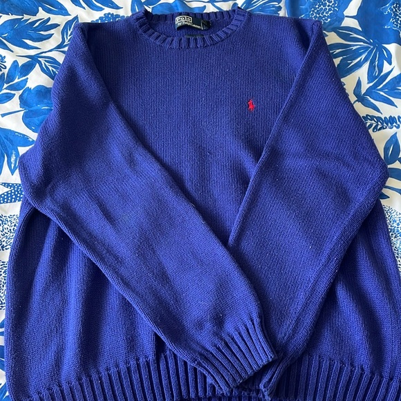 Polo Ralph Lauren Other - Men’s Polo Ralph Lauren Royal Blue Crewneck Sweater, 100% cotton, XL